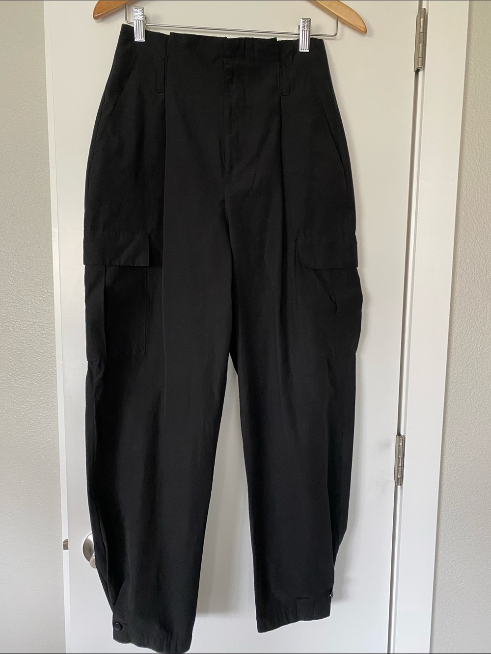 Zara “ Convertible “ Leg High Waist Minimalist Cargo Utility Pant S Bloggers